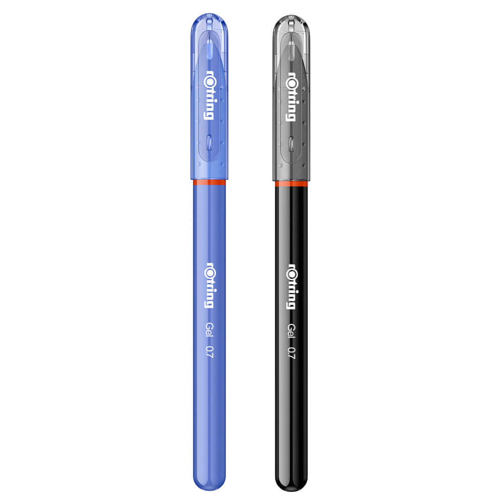 Set roller cu gel Rotring, albastru, negru Set roller cu gel Rotring, albastru, negru
